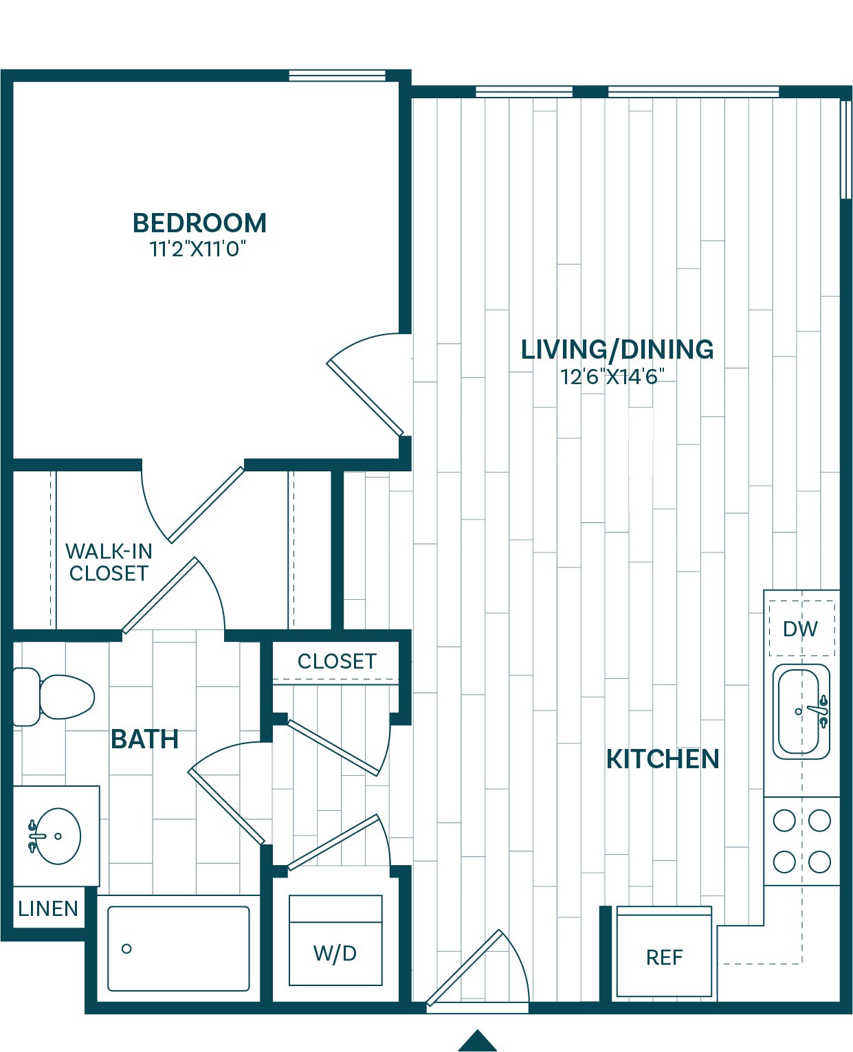 Floor Plan Image of Apartment Apt 109